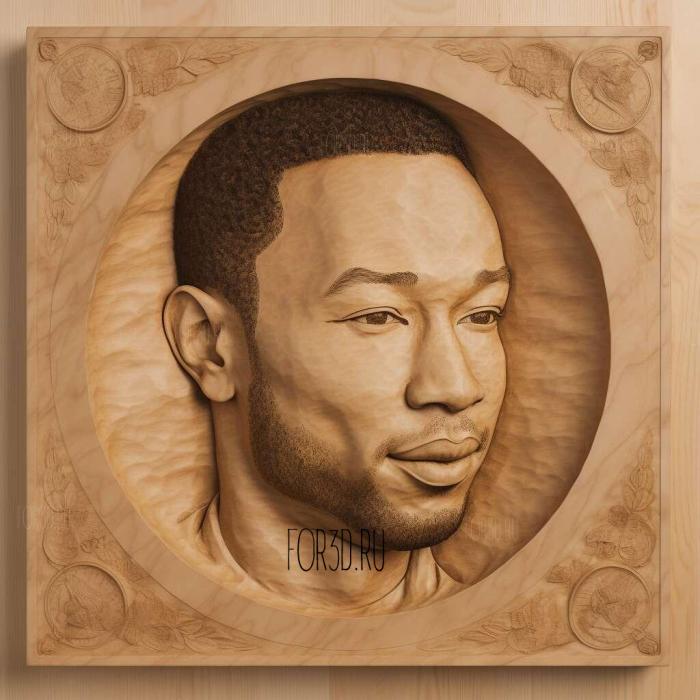 John Legend 4 stl model for CNC